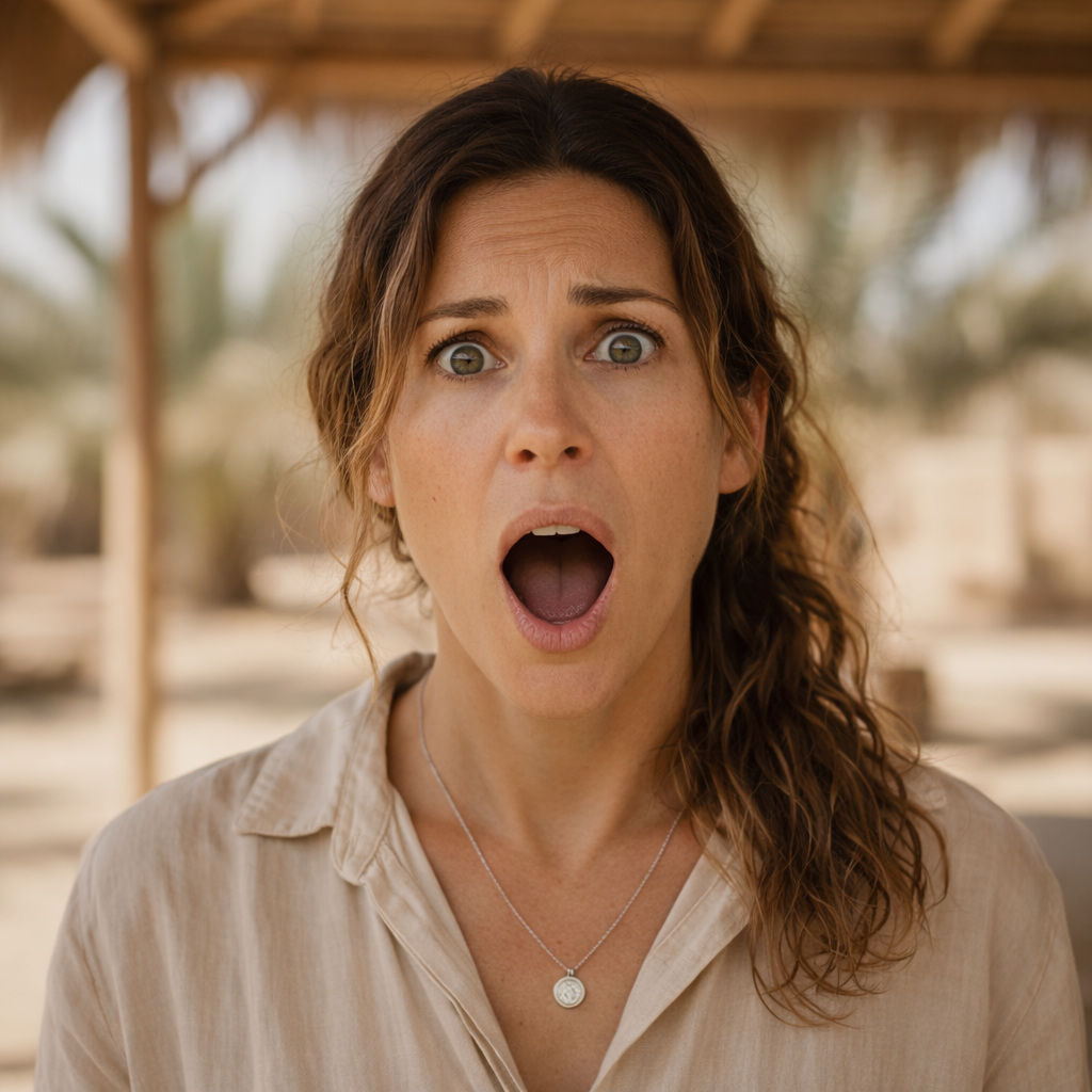 Frustrated retreat leader at laptop