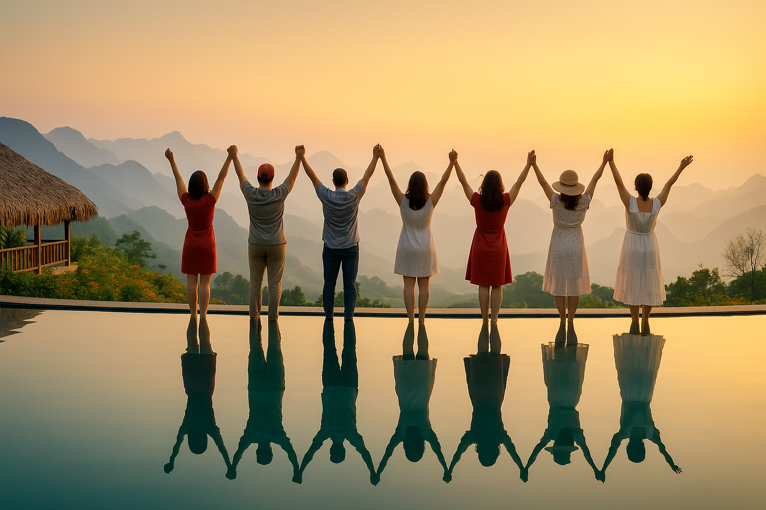 Retreat panoramic photo