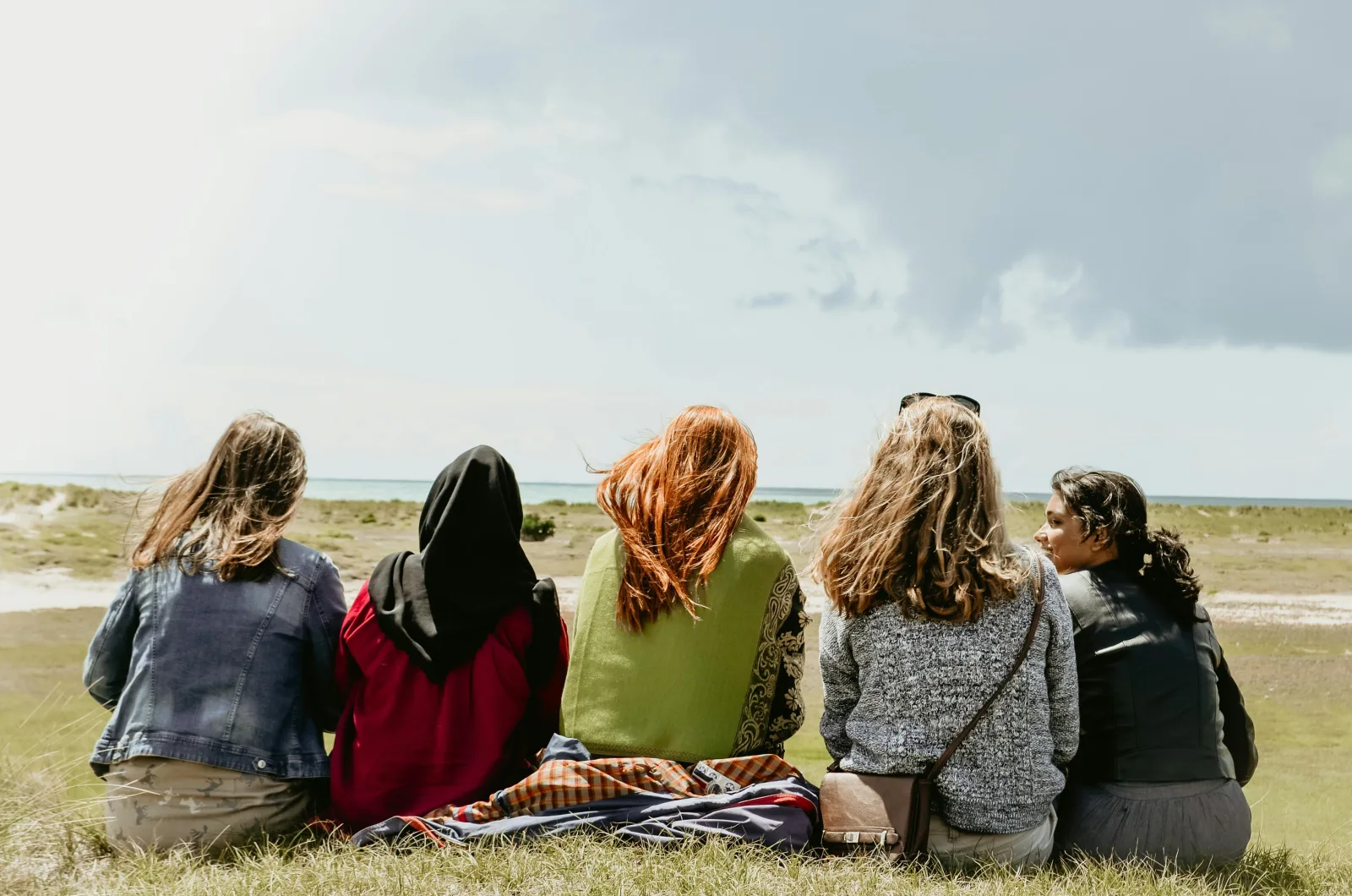 Happy group enjoying time together