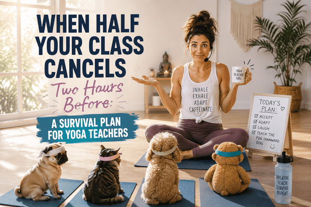 When Half Your Class Cancels Two Hours Before: A Survival Plan for Yoga Teachers