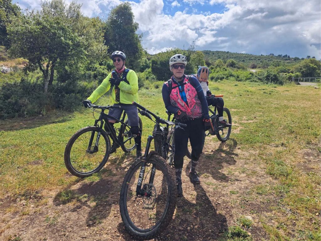 Riders on the trail through Ofer Forest