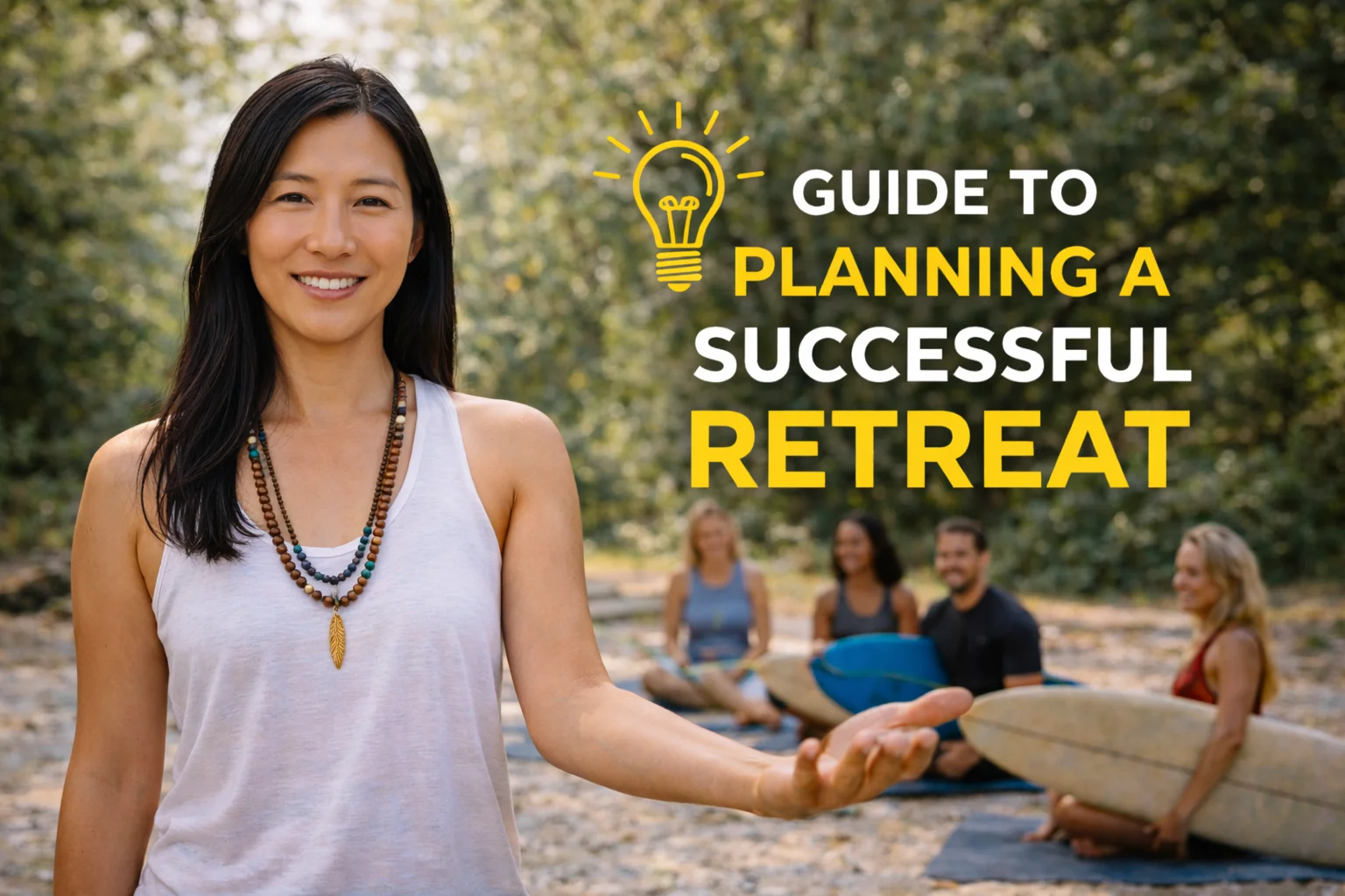 Retreat guide with group